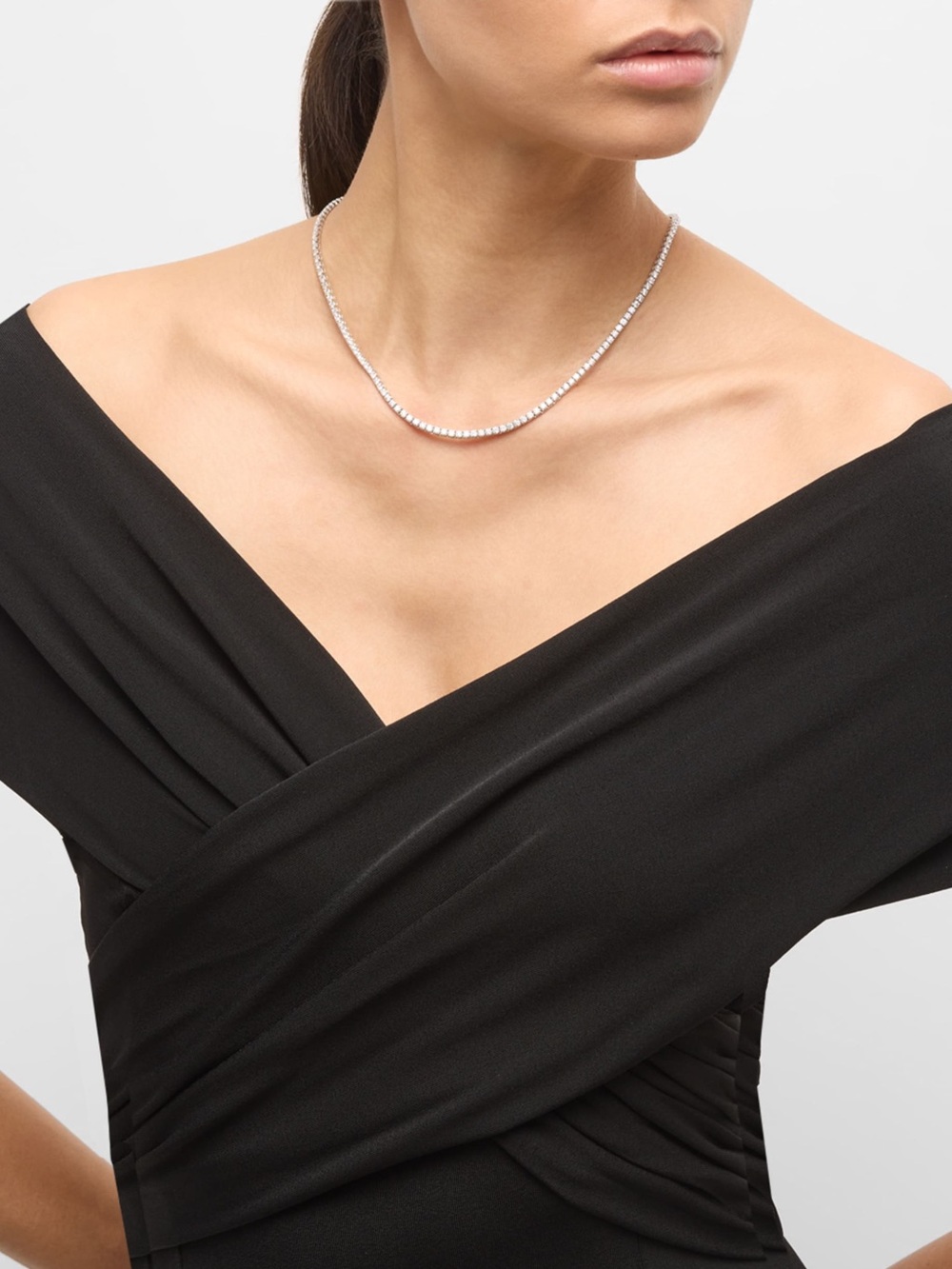 18k 18ct Tennis Necklace - Picture 3 of 13